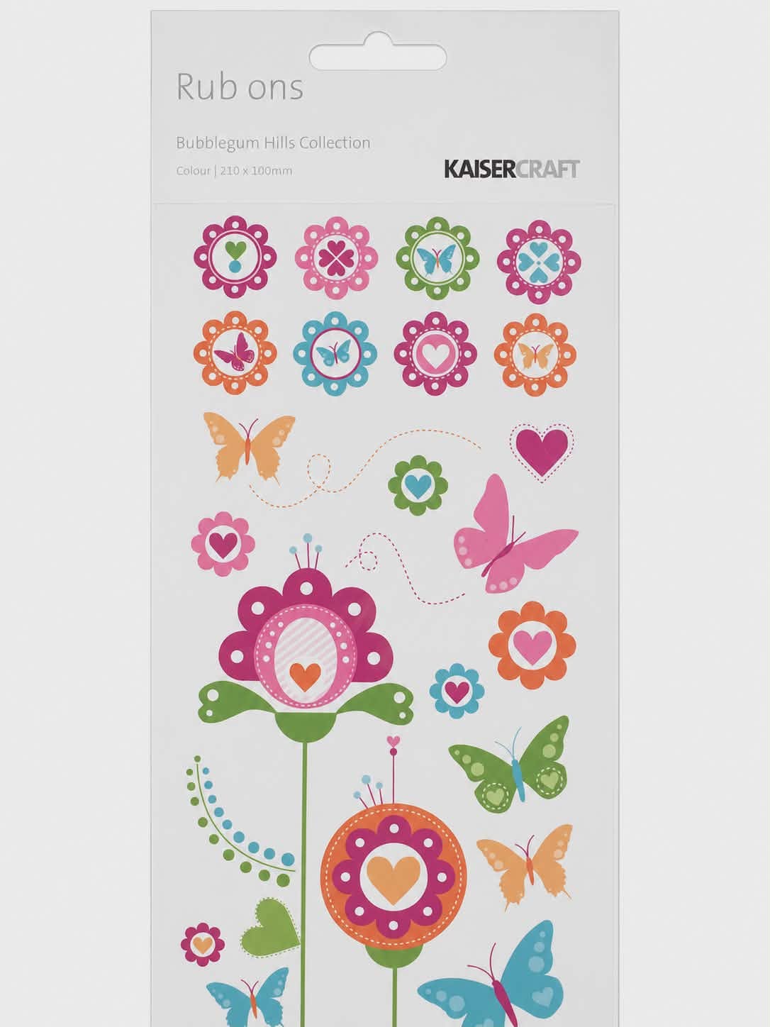 KAISERCRAFT | Bubblegum Hills | Rub ons