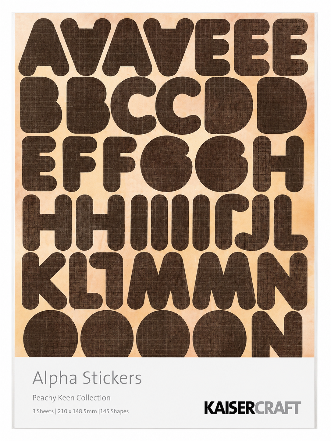 KAISERCRAFT | Peachy Keen | Alpha Stickers