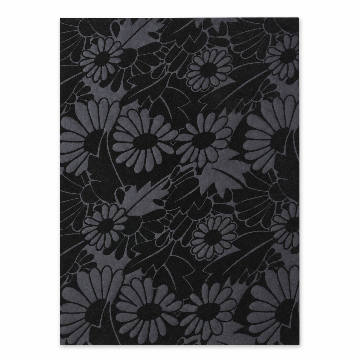 Black Floral A4 Craft Paper | 2PK