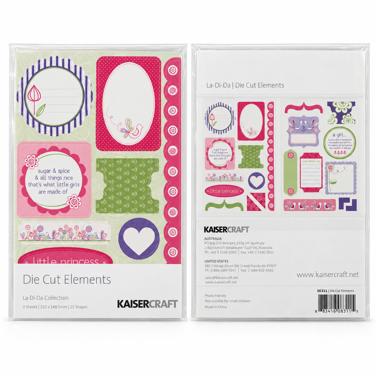 KAISERCRAFT | La-Di-Da | Die Cut Elements