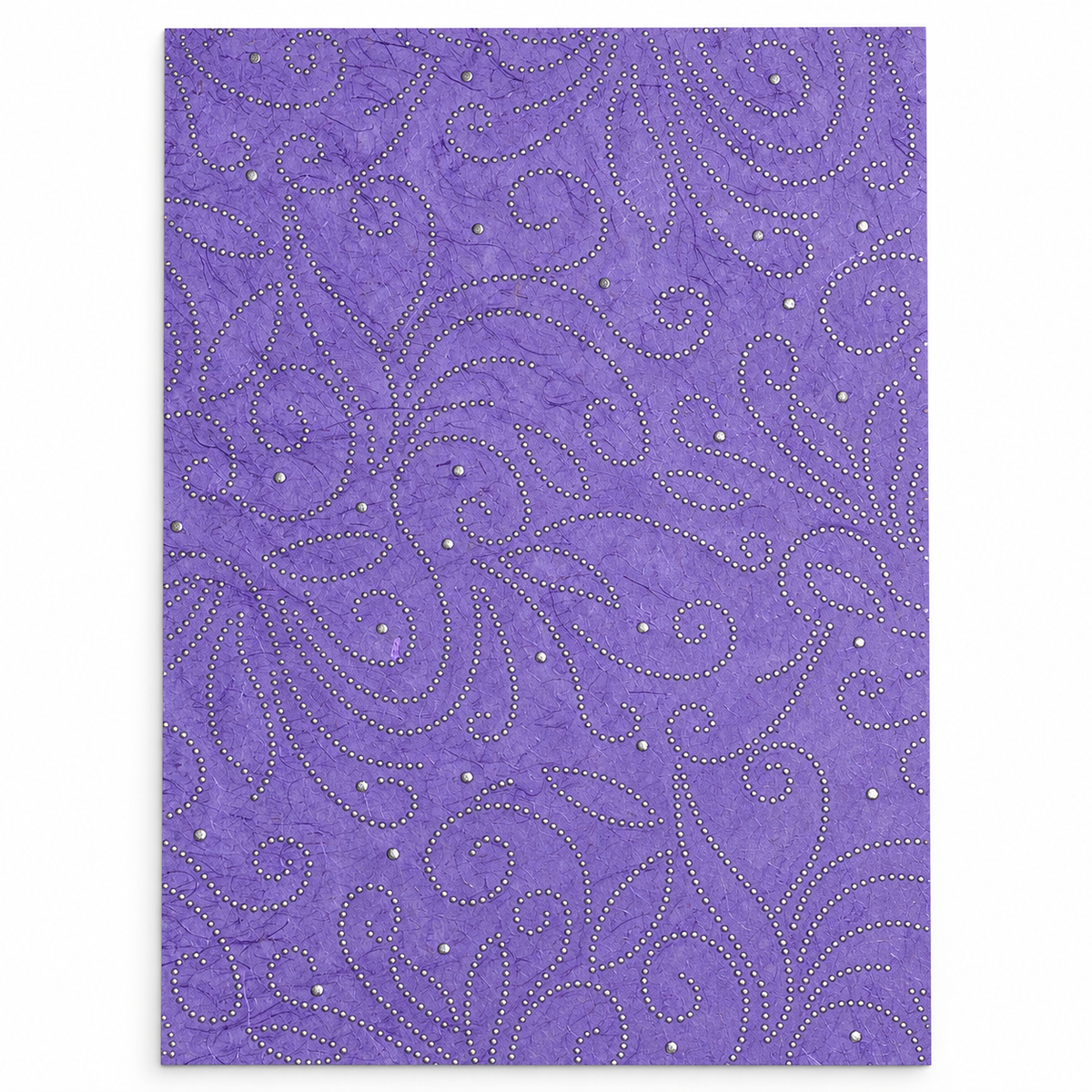 Purple & Silver Swirl Craft Paper