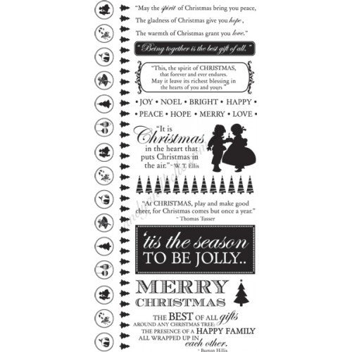 KAISERCRAFT | Be Merry | Rub ons