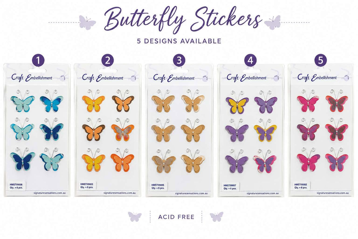 Craft Embellishments | Butterflies