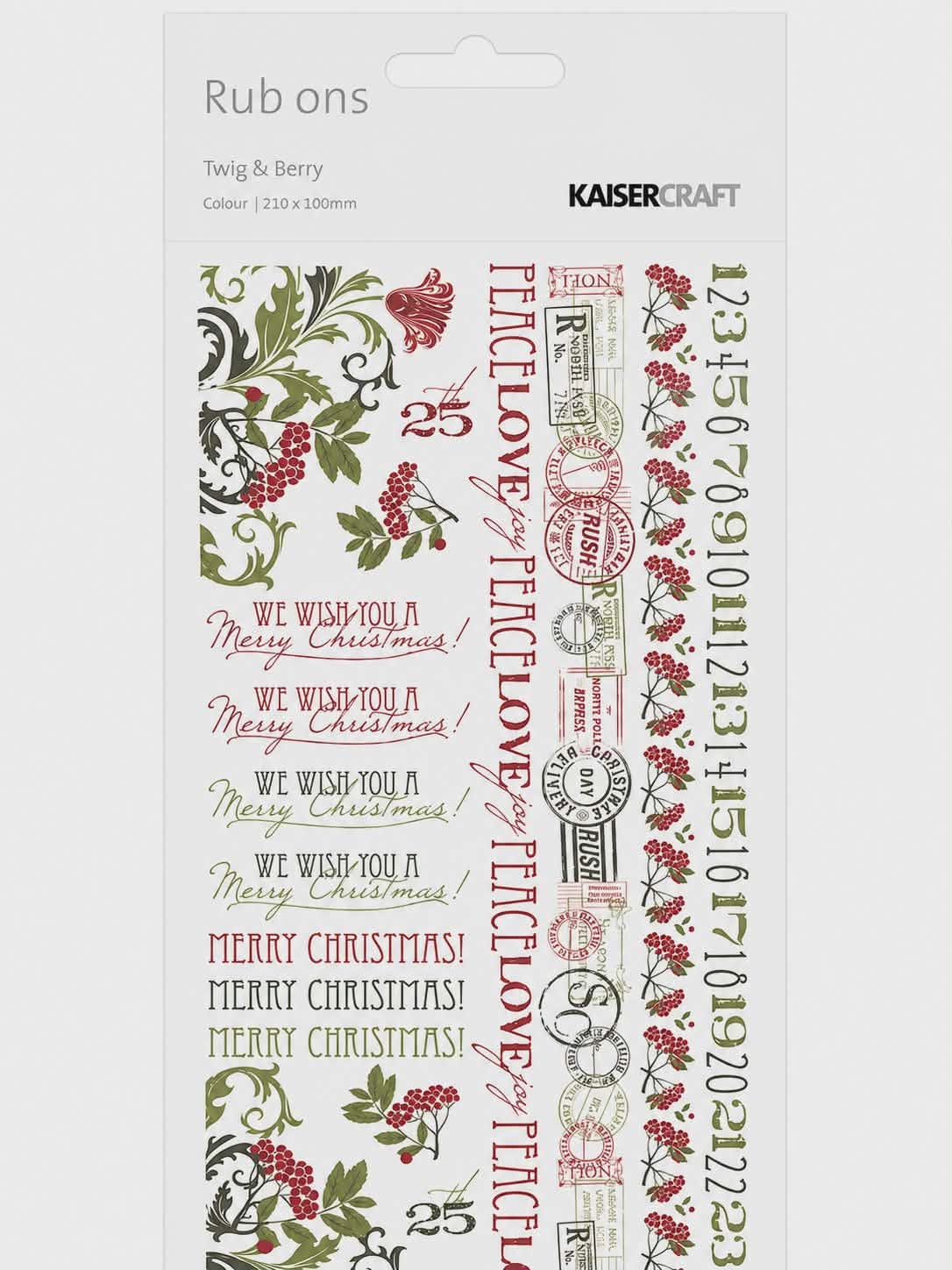 KAISERCRAFT | Twig & Berry | Rub ons