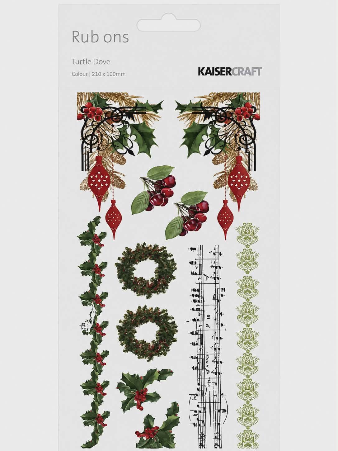 KAISERCARFT | Turtle Dove | Rub ons