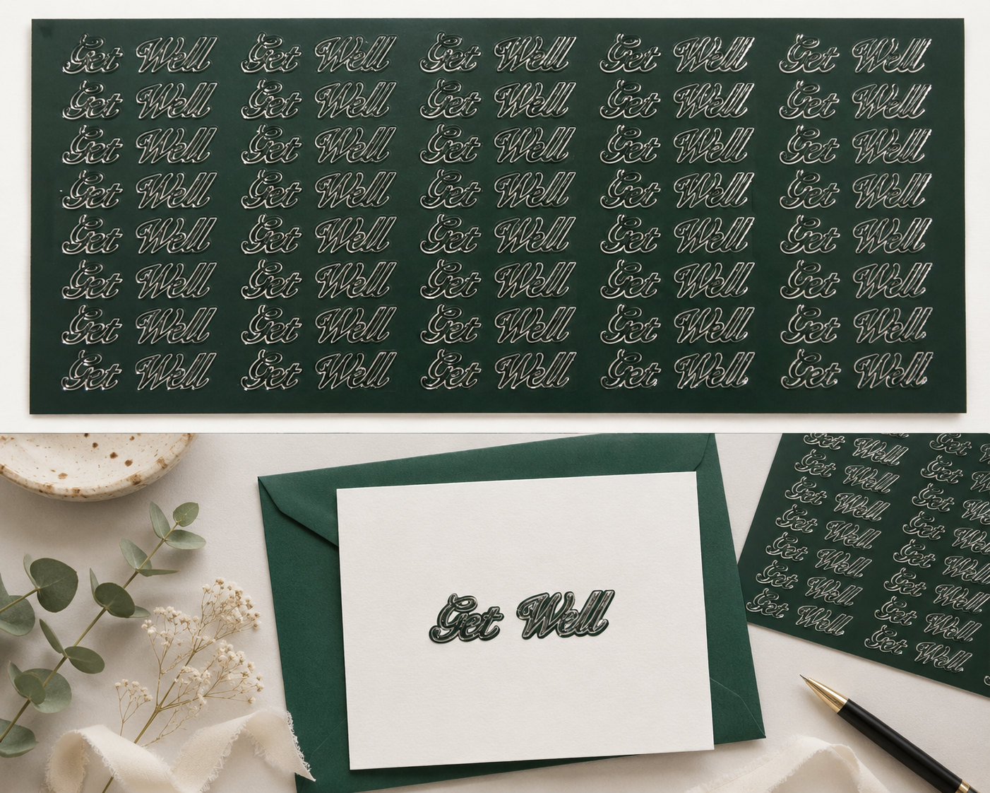 Crafty Stickers - Get Well