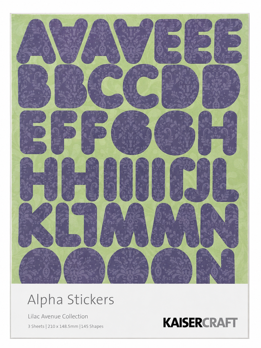 KAISERCRAFT | Lilac Avenue | Alpha Stickers