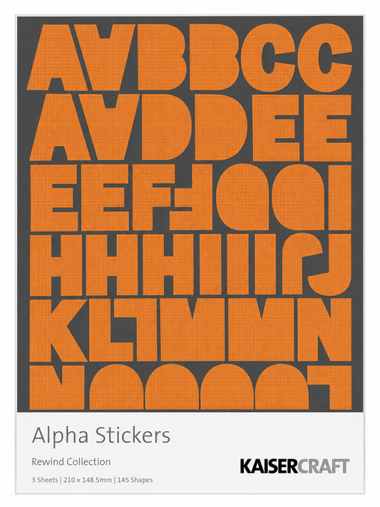 KAISERCRAFT | Rewind | Alpha Stickers