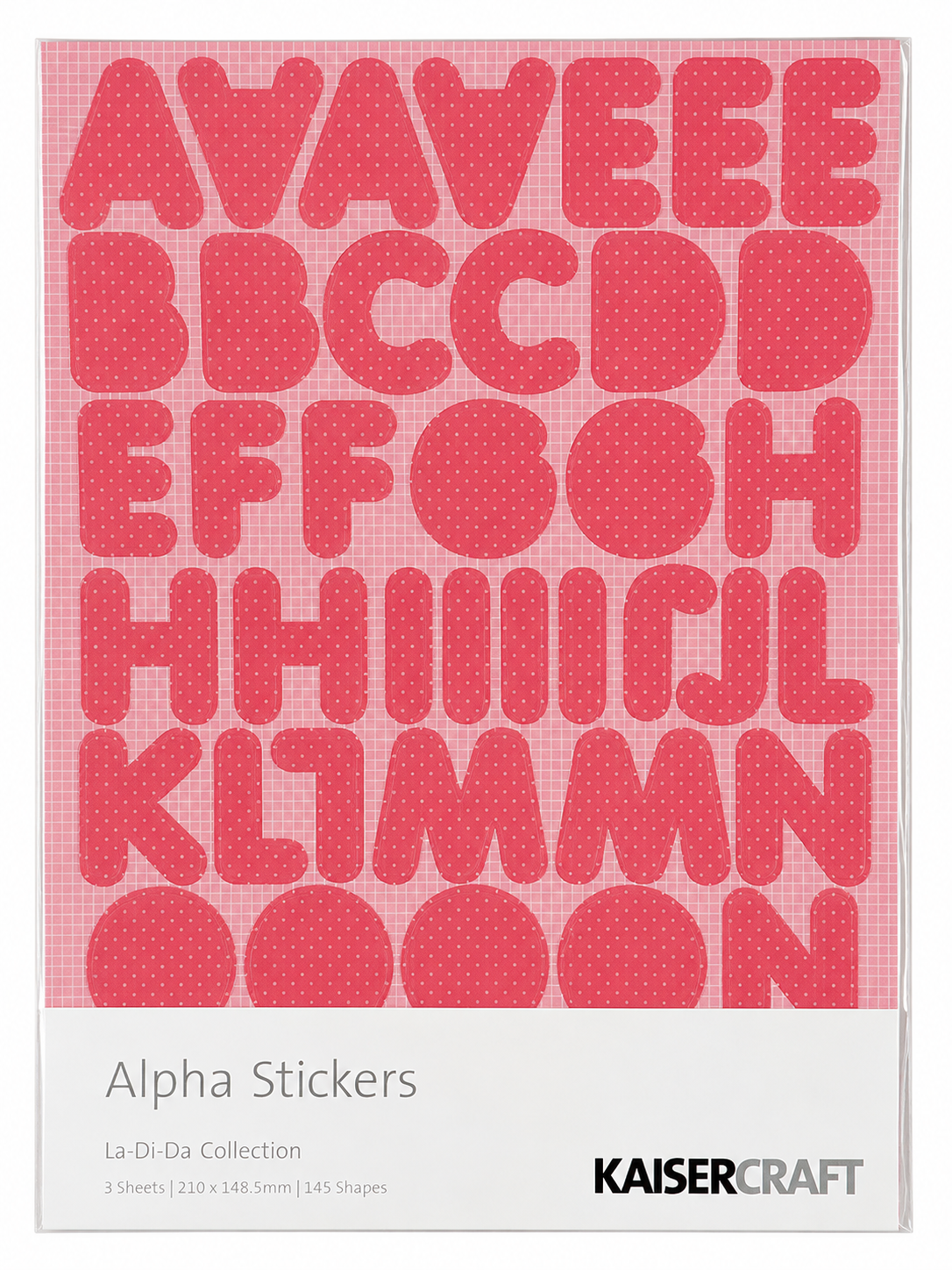 KAISERCRAFT | La-Di-Da | Alpha Stickers