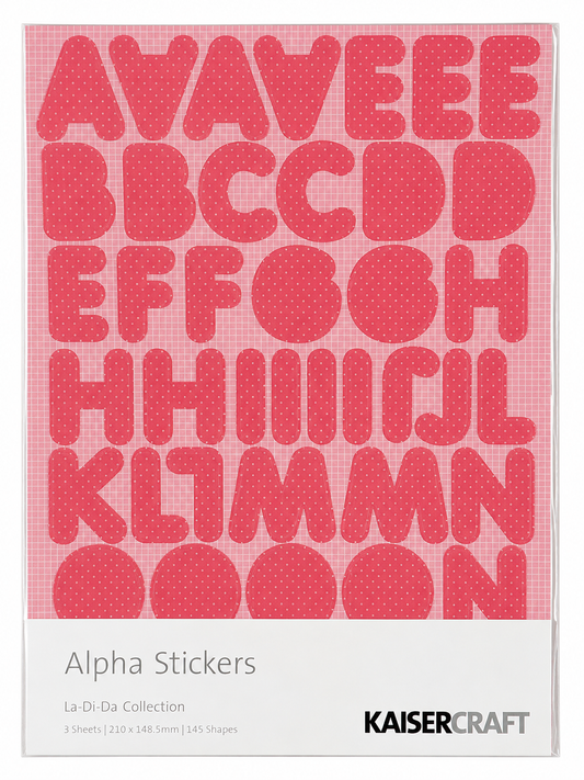 KAISERCRAFT | La-Di-Da | Alpha Stickers
