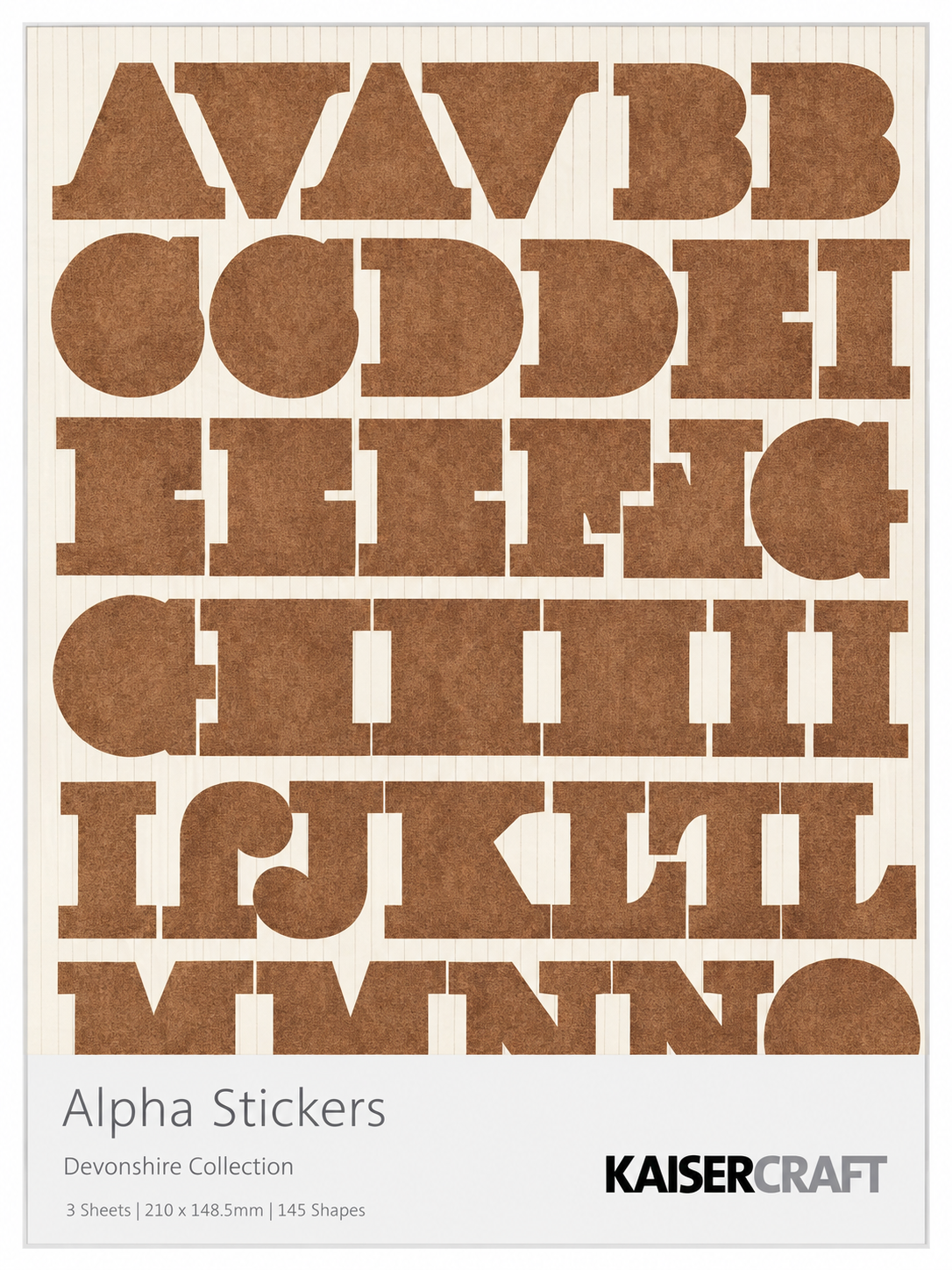 KAISERCRAFT | Devonshire | Alpha Stickers