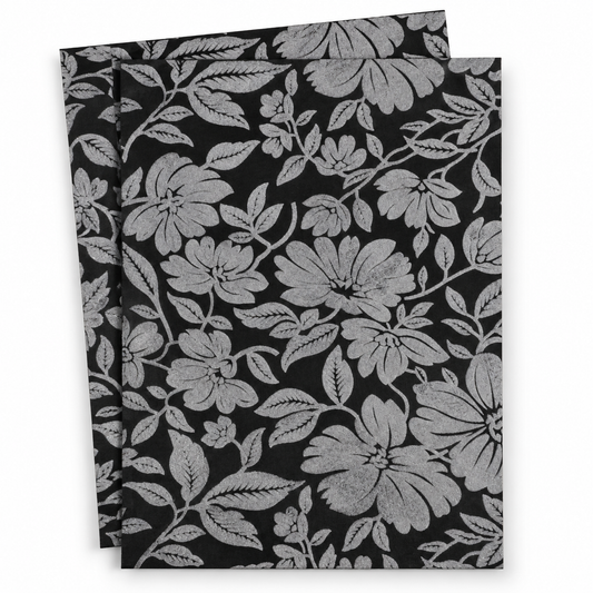 A4 Velvet Floral Shimmer Sheets