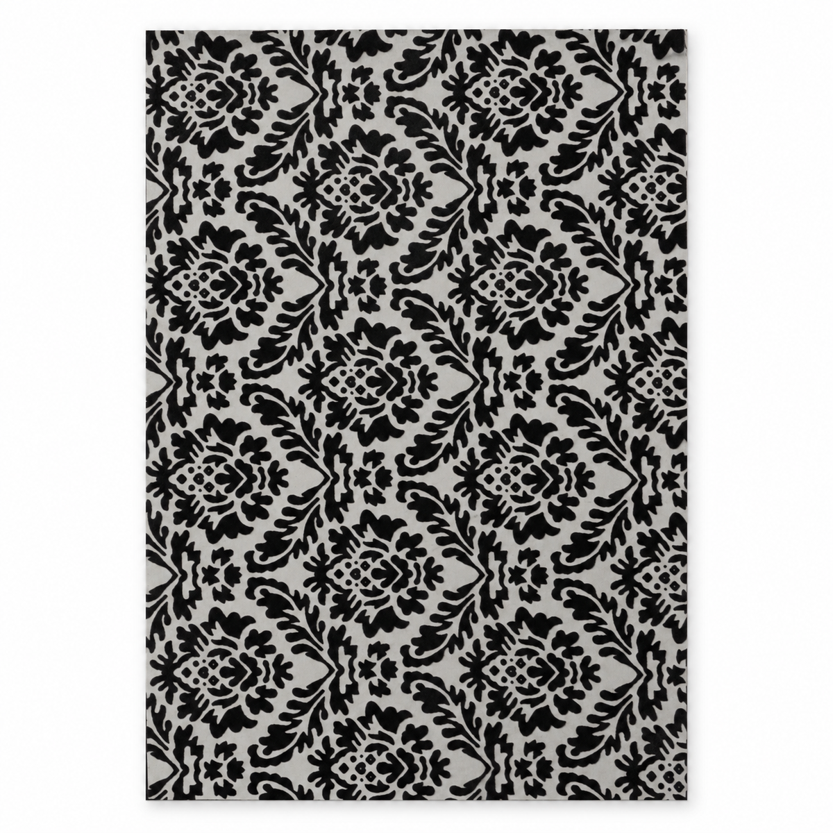 Velvet Damask | Grey Background | A4 Craft Sheet | 2PK