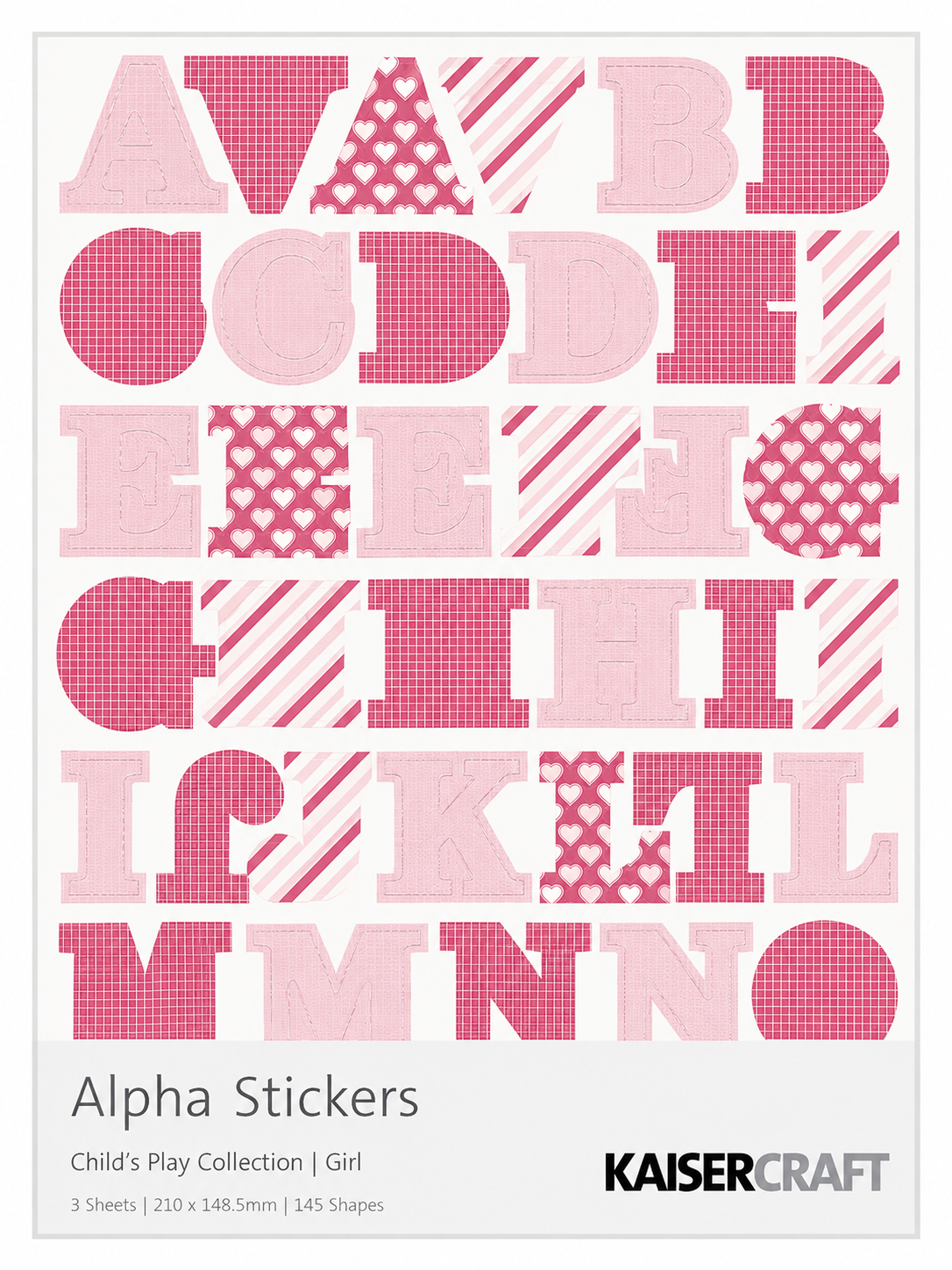 KAISERCARFT | Child's Play | Alpha Stickers | Girl