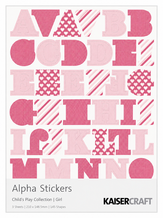 KAISERCARFT | Child's Play | Alpha Stickers | Girl