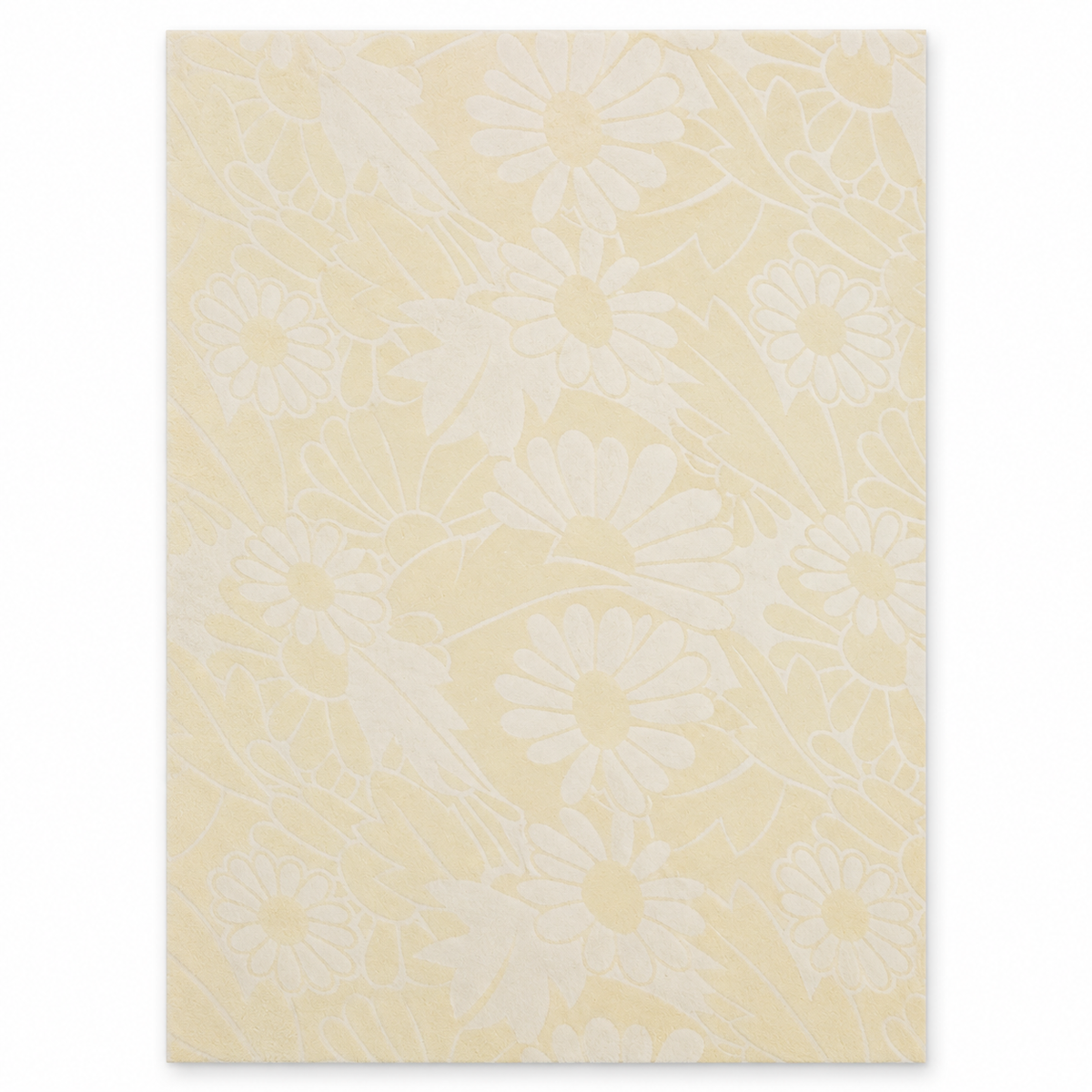 Cream Velvet Daisies | A4 Craft Sheets | 2PK