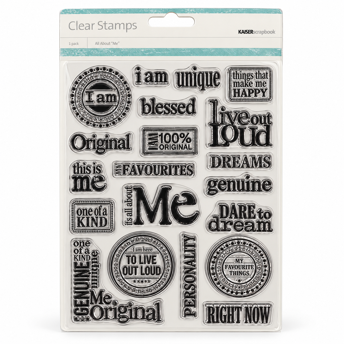 KAISERCRAFT | Clear Stamps | All About Me