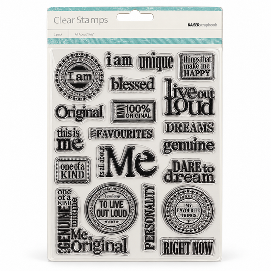 KAISERCRAFT | Clear Stamps | All About Me