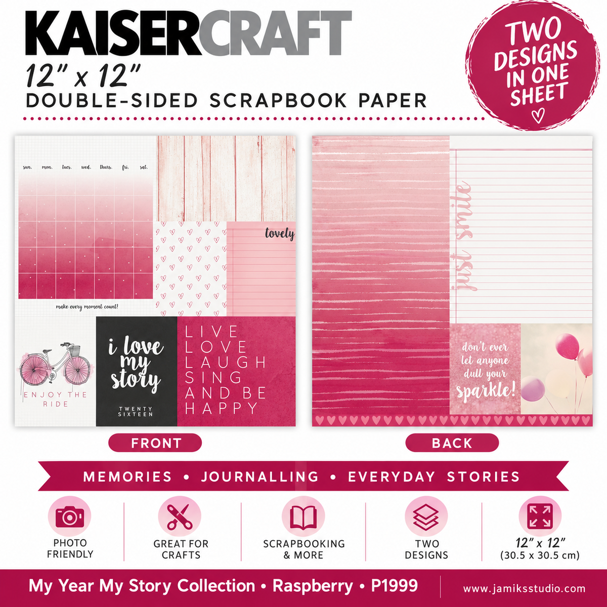 Kaisercraft | My Year My Story | Raspberry