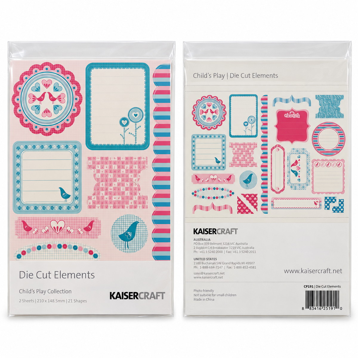 KAISERCRAFT | Child's Play | Die Cut Elements