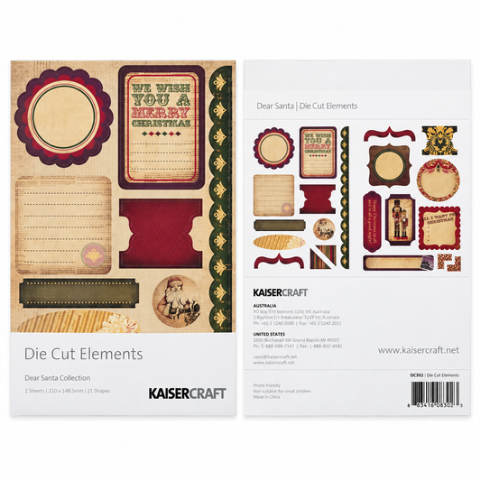 KAISERCRAFT | Dear Santa | Die Cut Elements