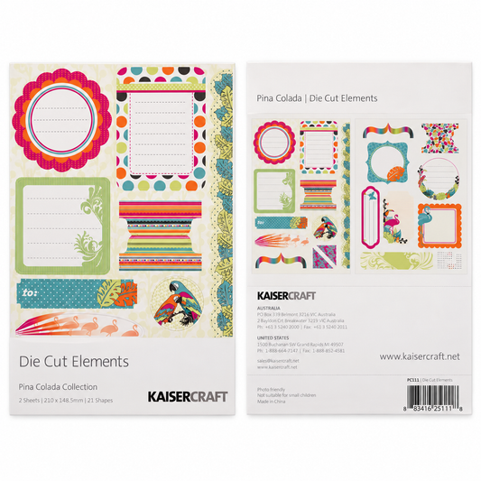 KAISERCRAFT | Pina Colada | Die Cut Elements