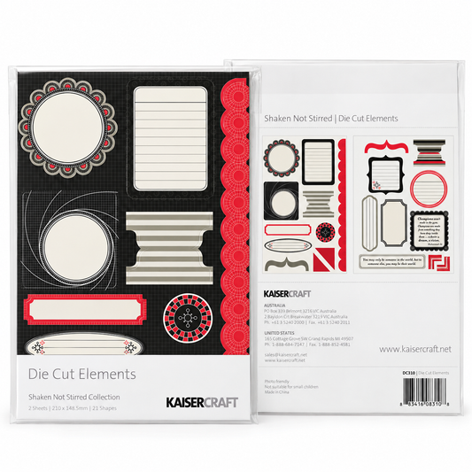 KAISERCRAFT | Shaken Not Stirred | Die Cut Elements