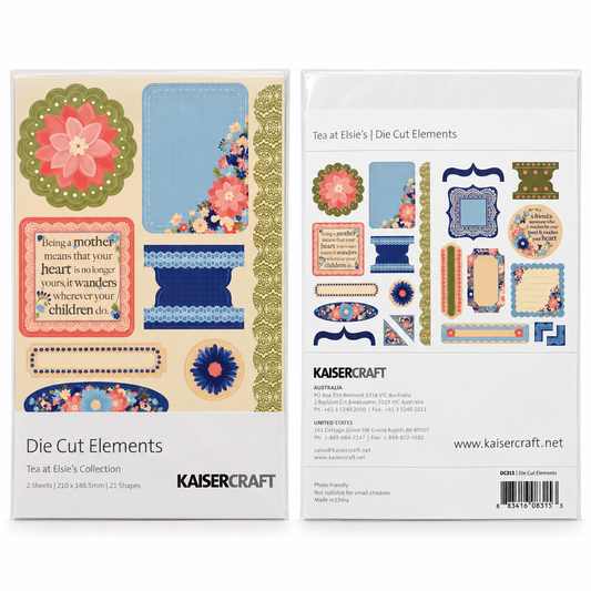 KAISERCRAFT | Tea at Elsie's | Die Cut Elements
