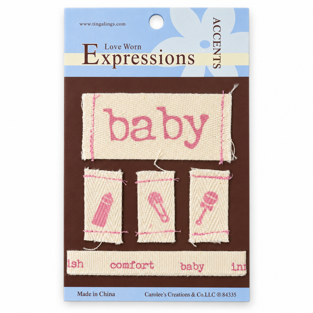Love Worn Expressions | Pink Baby Fabric Accents