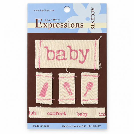 Love Worn Expressions | Pink Baby Fabric Accents