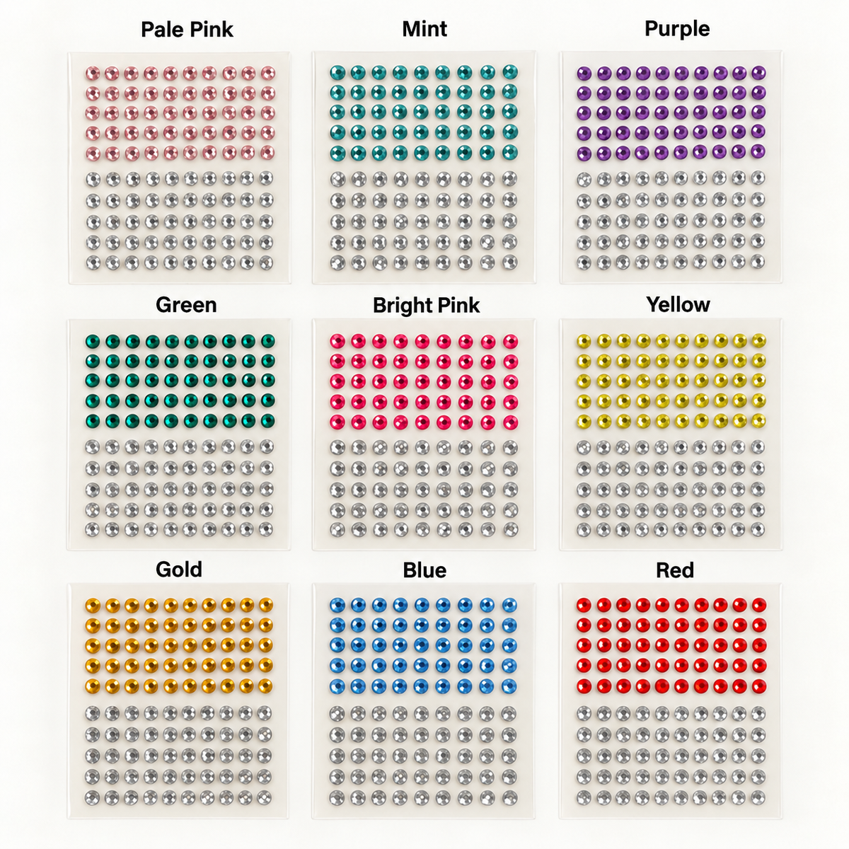 Rhinestone Craft Gems – Colour & Clear