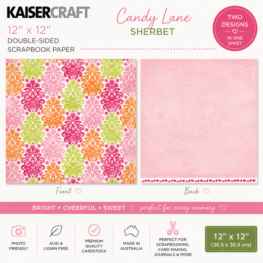 KAISERCRAFT | Candy Lane | Sherbert