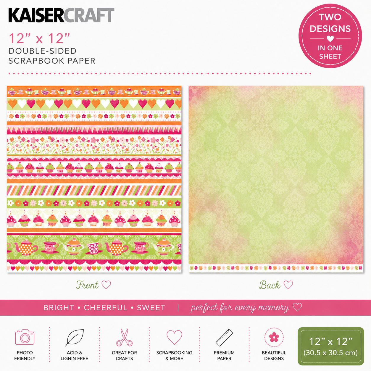 KAISERCRAFT | Candy Lane | Strawberry Sundae