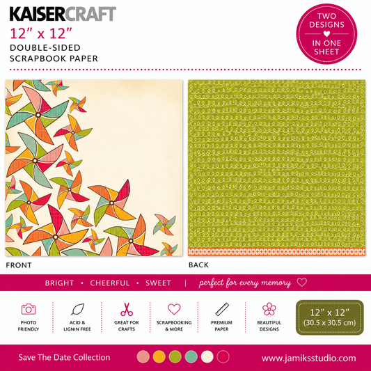 KAISERCRAFT | Save The Date | Burst