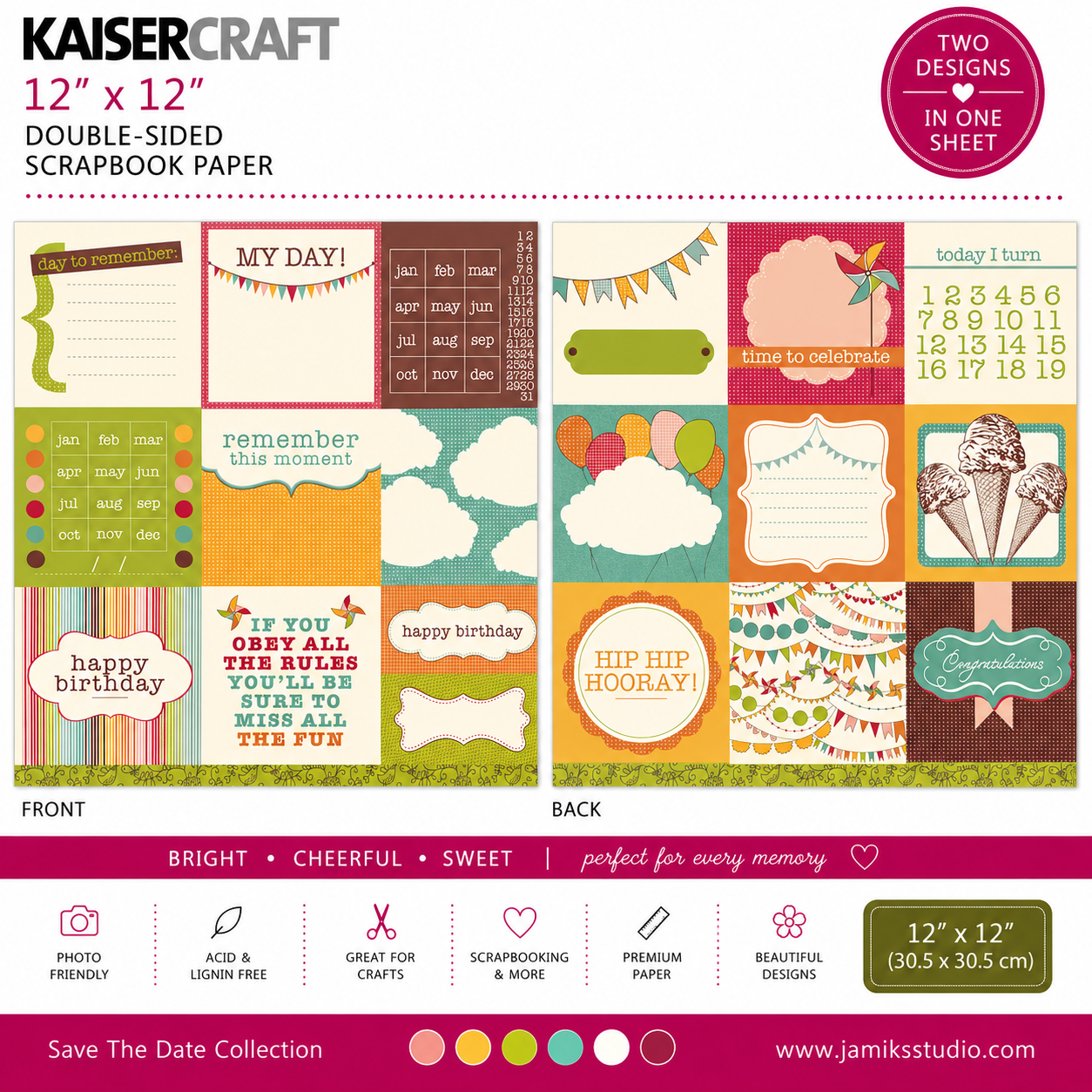 KAISERCRAFT | Save The Date | Hip Hip