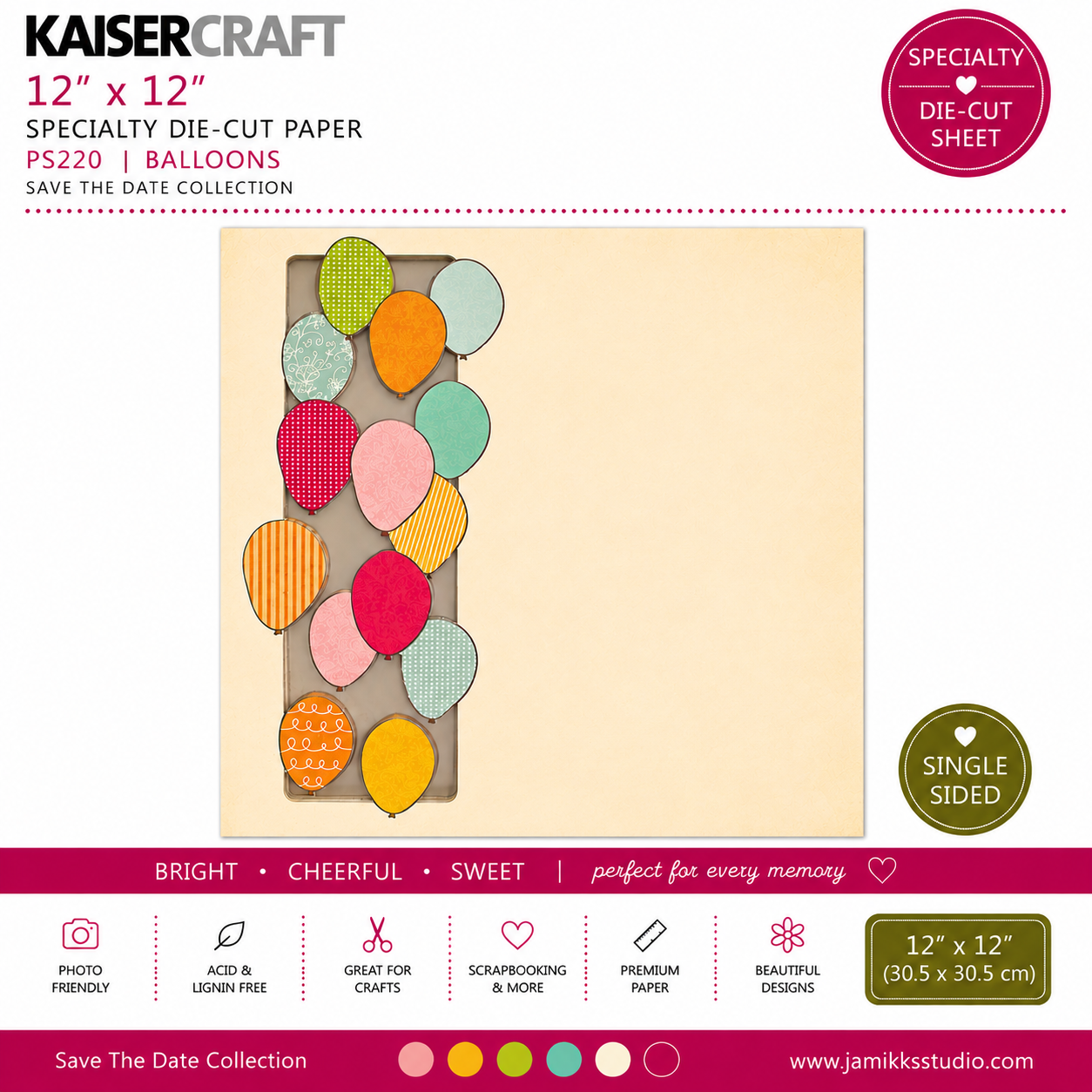 KAISERCRAFT | Save The Date | Balloons