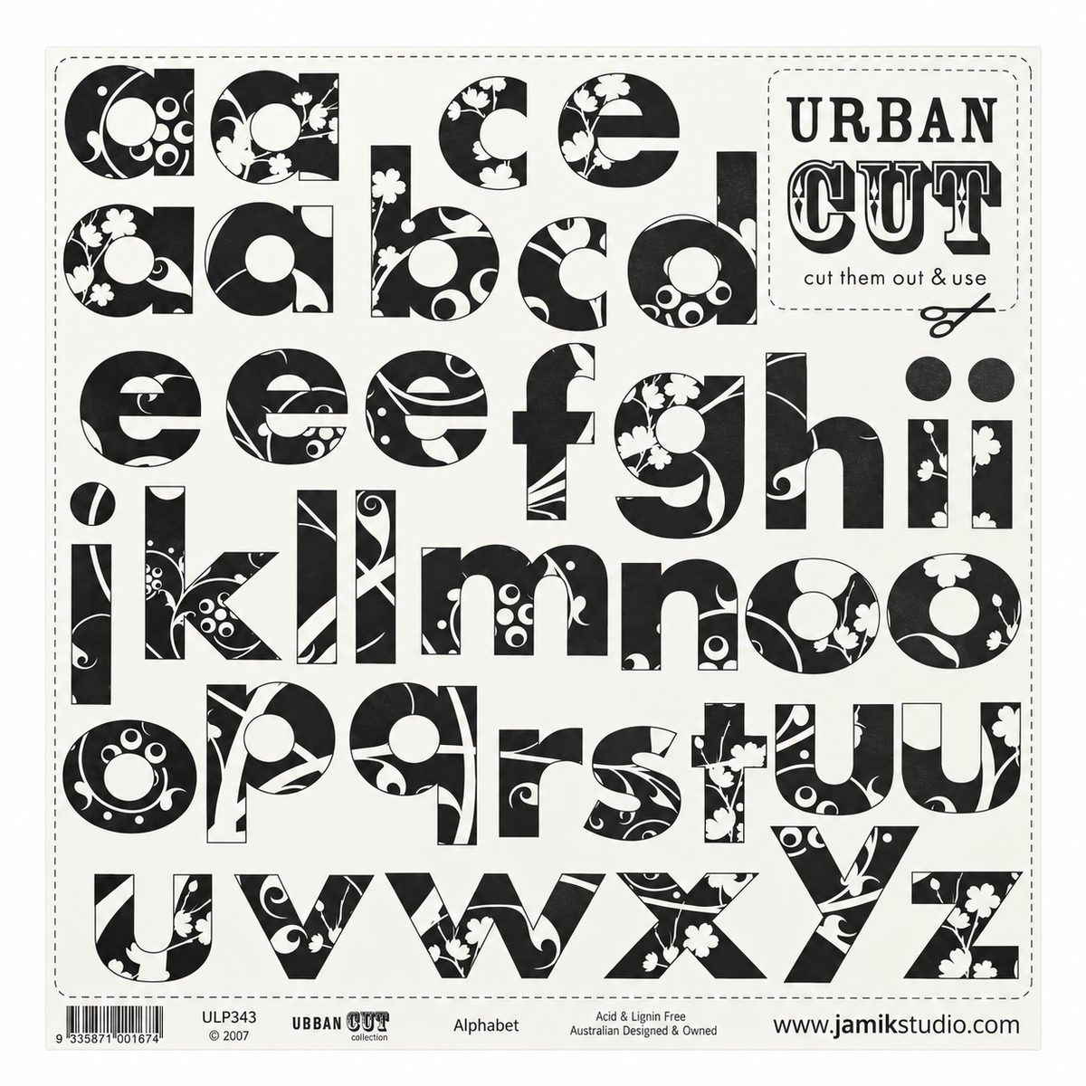 Urban Lily | Urban Cut | Alphabet