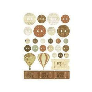 KAISERcraft | Printed Chipboard | Up, Up and Away