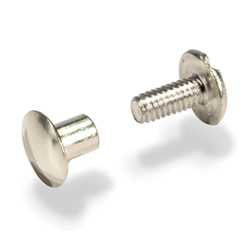 Chicago Book Screws | Nickel Plates 1/2"