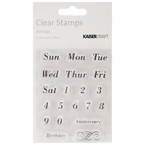 KAISERCRAFT | 365 Days | Clear Stamps