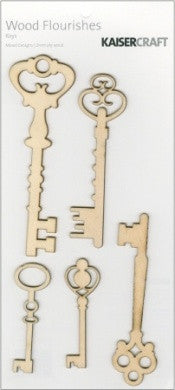 KAISERCRAFT | Wood Flourishes | Keys