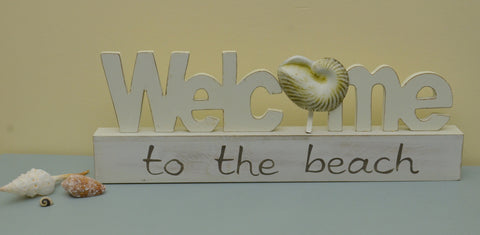 Welcome to the beach Sign