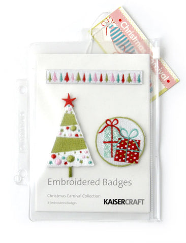 KAISERcraft | Embroidered Badges | Christmas Carnival