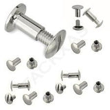 Chicago Book Screws | Nickel Plates 1/2"